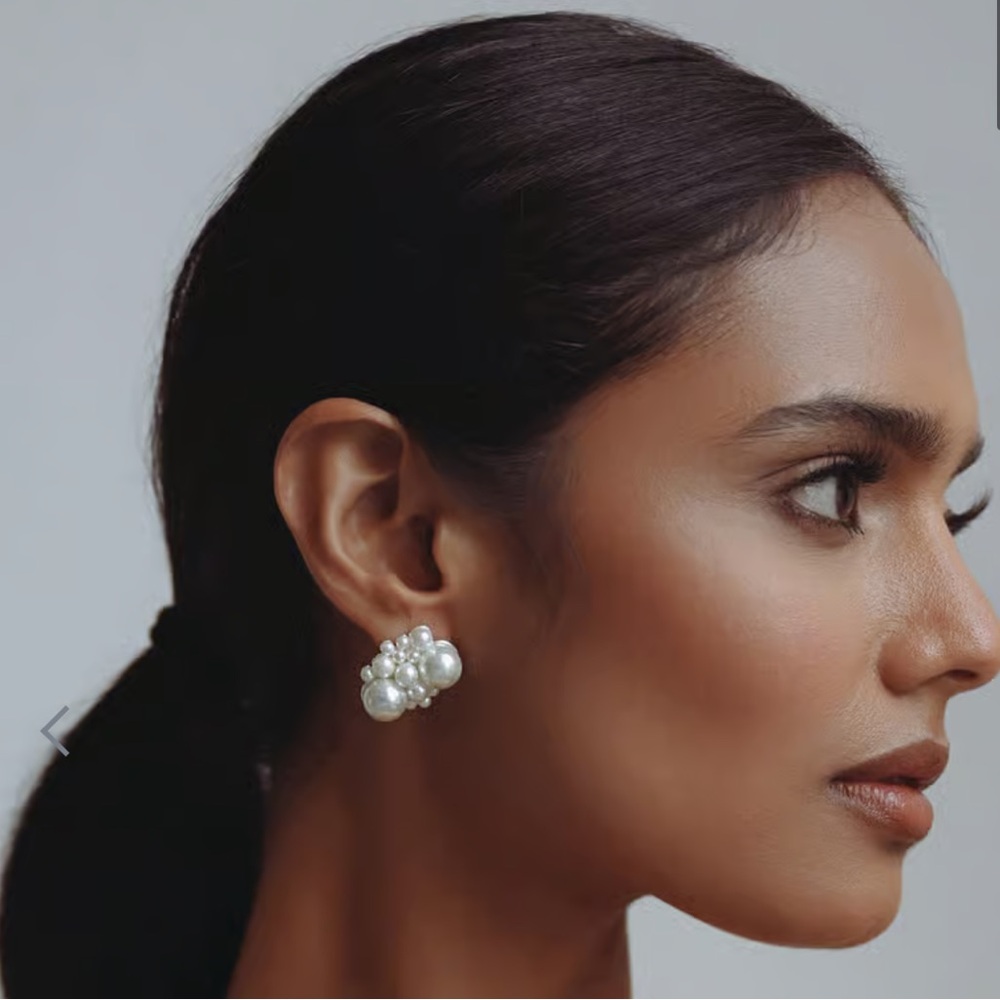 Jenny Yoo Natalya Pearl Cluster Earring